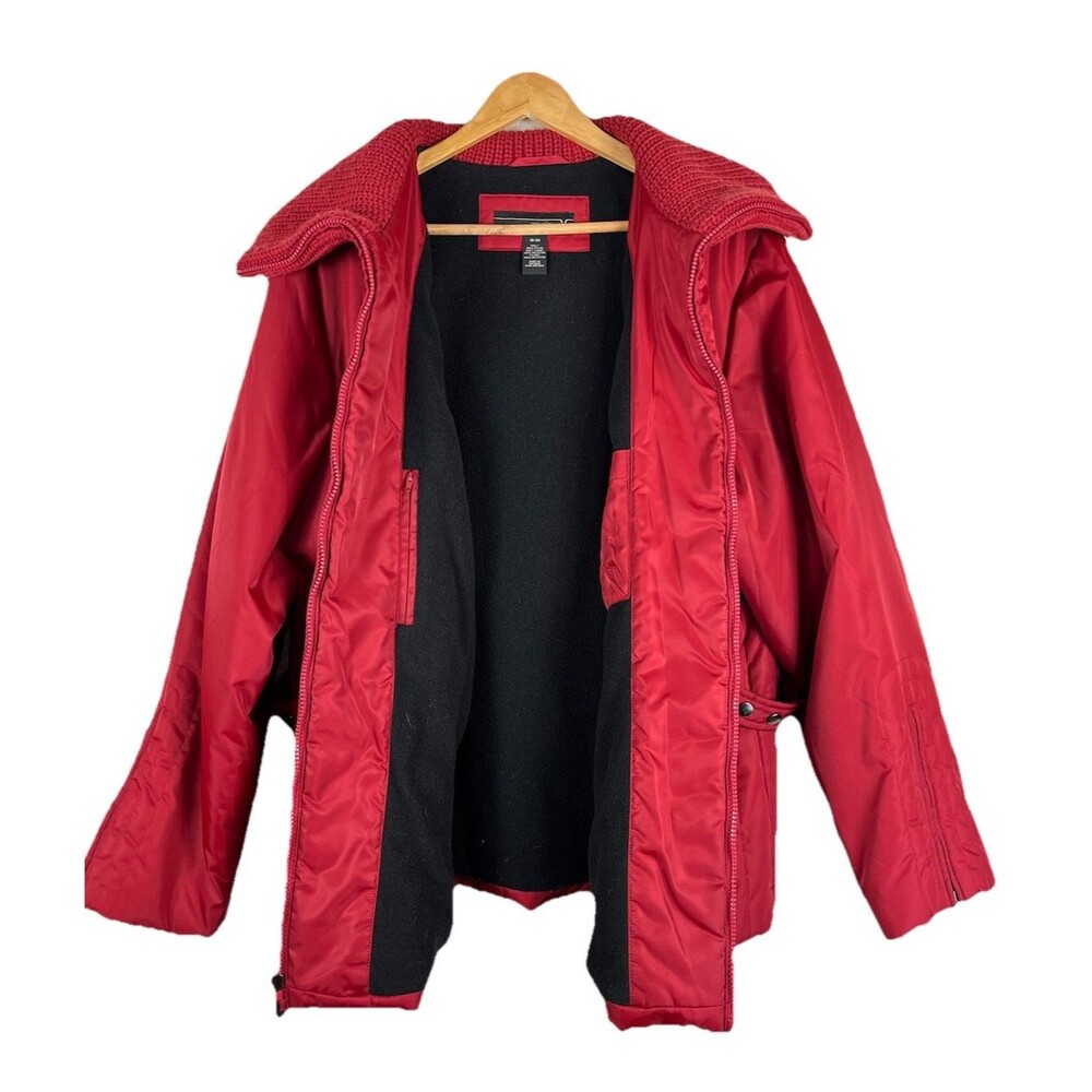 Venezia Womens Red Puffer Jacket Plus Size 18/20 Insulated Winter Coat